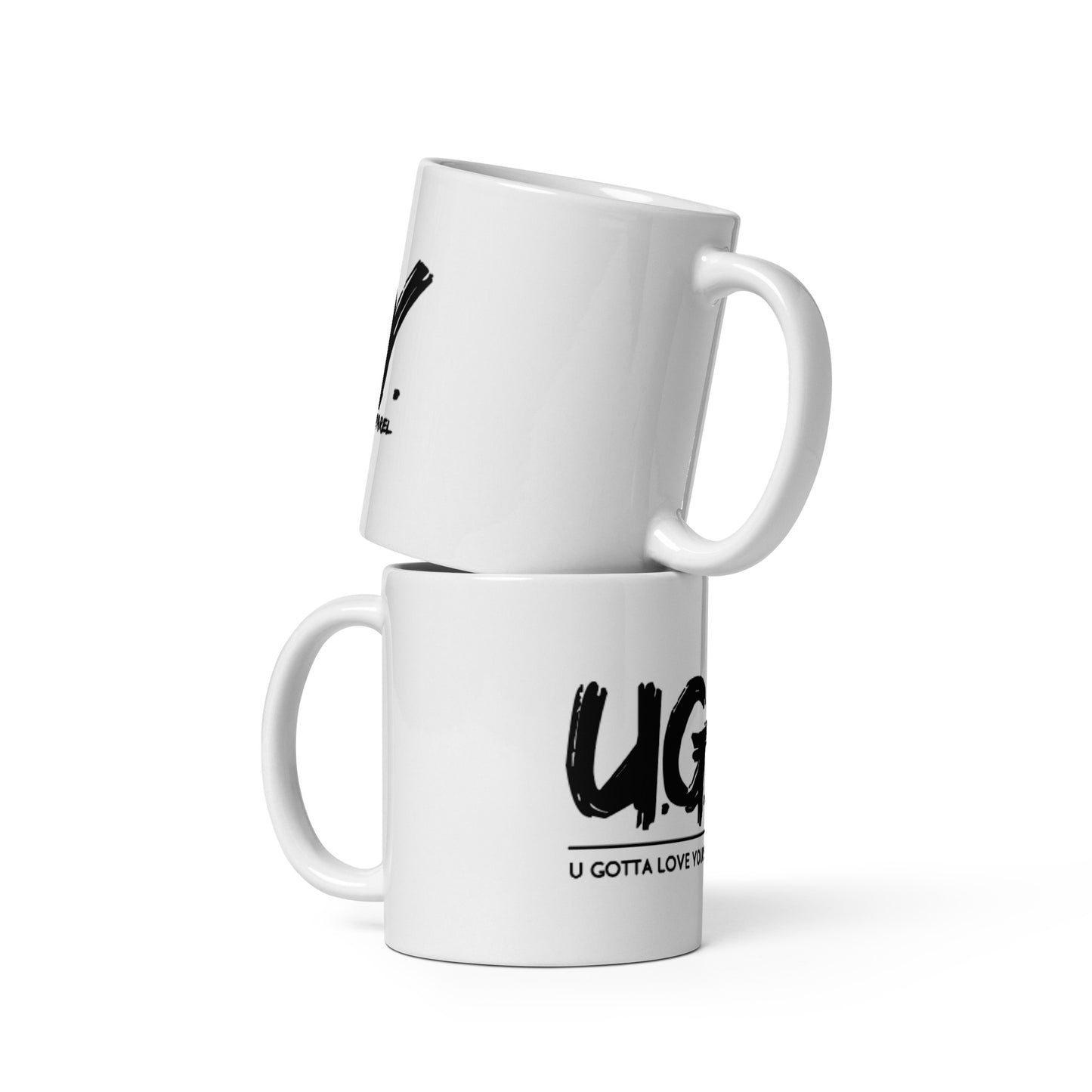 11oz. White cozy U Gotta Love Yourself glossy mug